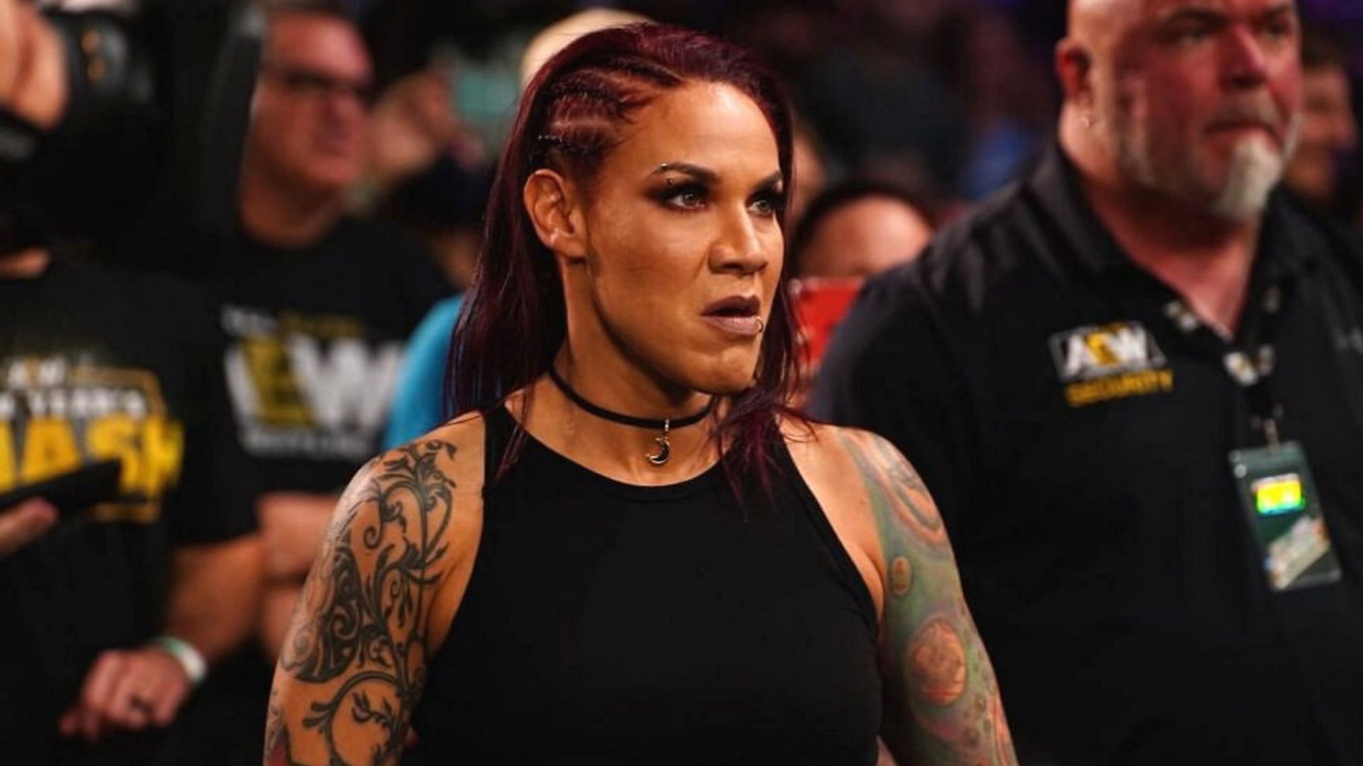 Mercedes Martinez at an AEW event in 2022