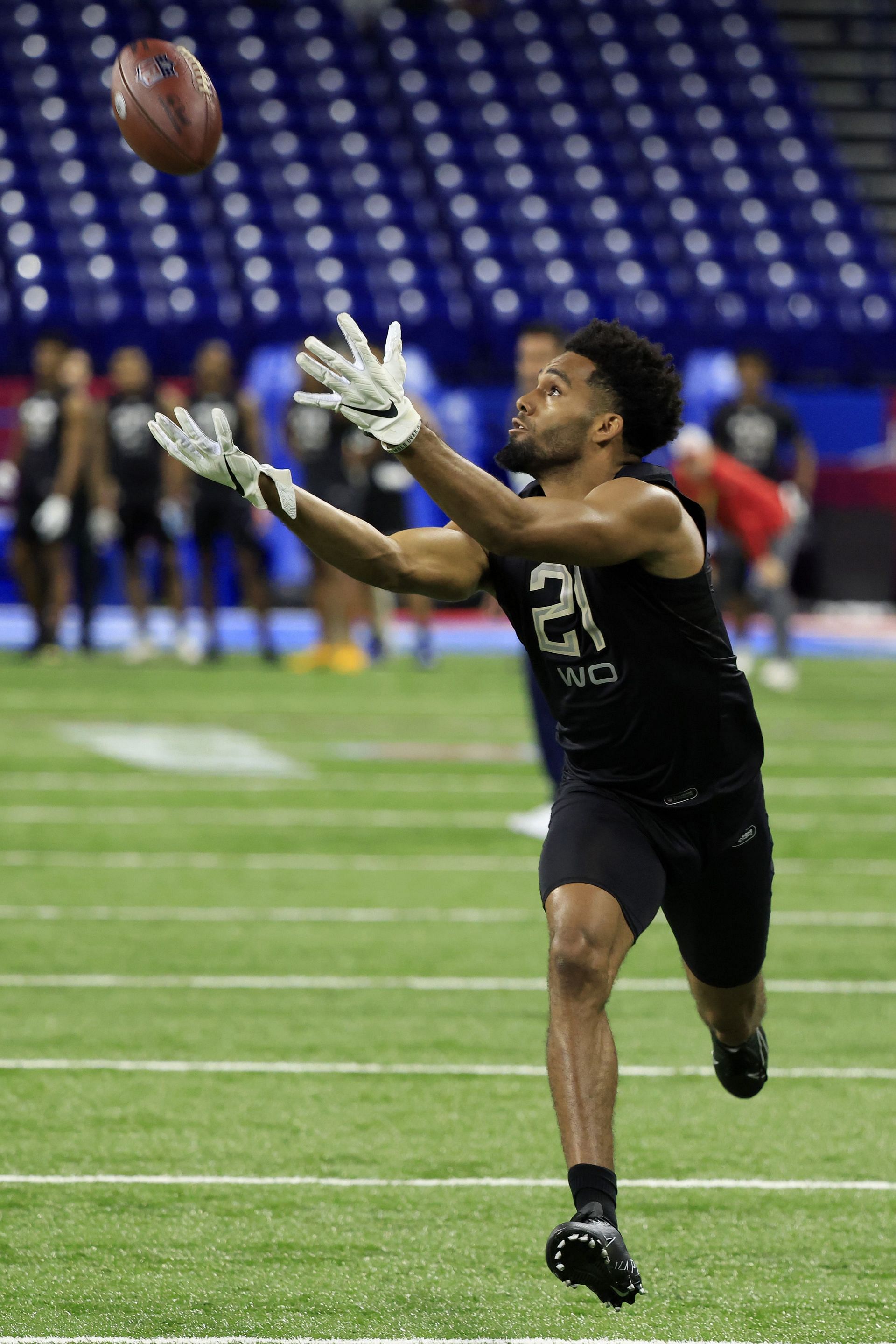 Chris Olave at the NFL Combine