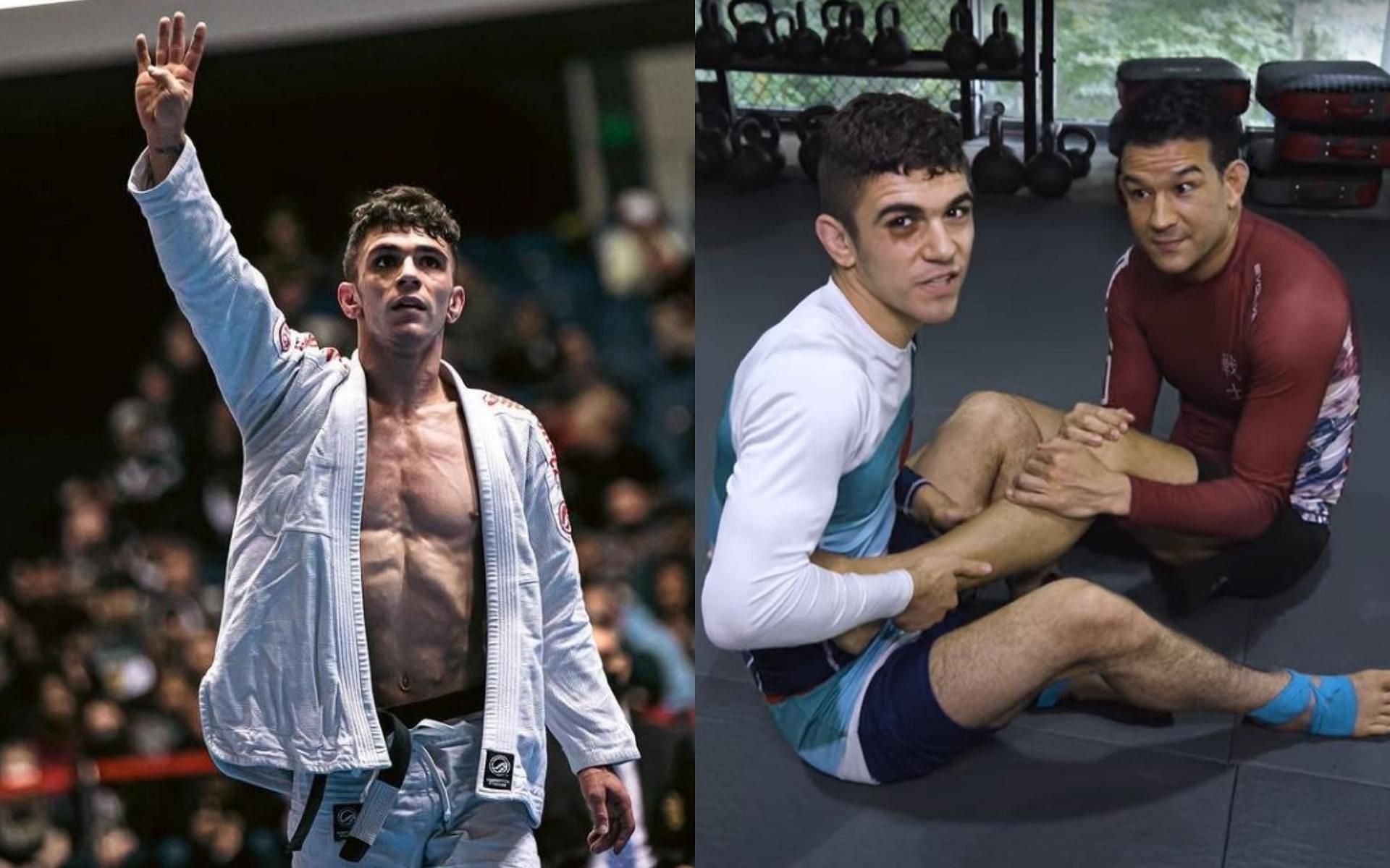 Mikey Musumeci (left) breaks down his favorite submissions. (Images courtesy: ONE Championship, @mikeymusumeci on Instagram)
