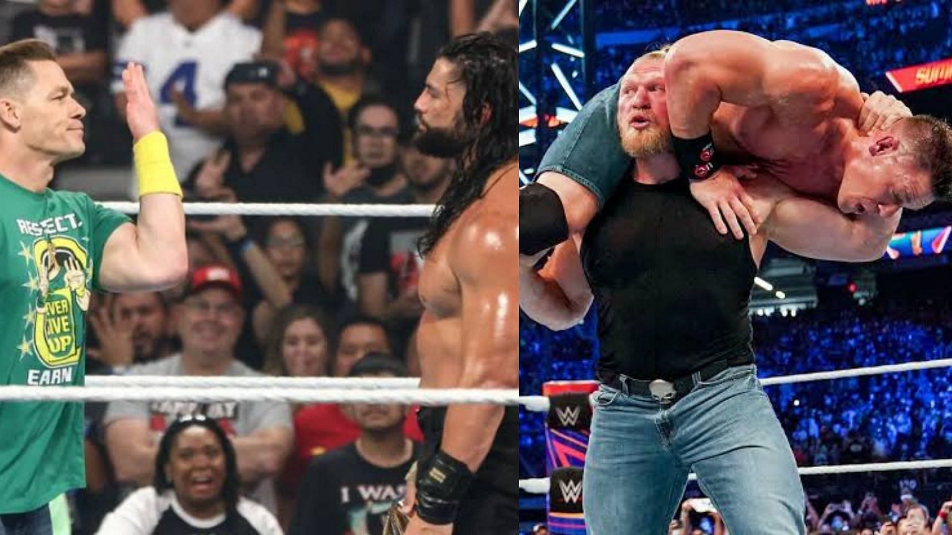 WWE में ब्रॉक लैसनर और रोमन रेंस दोनों का सामना कर चुके हैं जॉन सीना