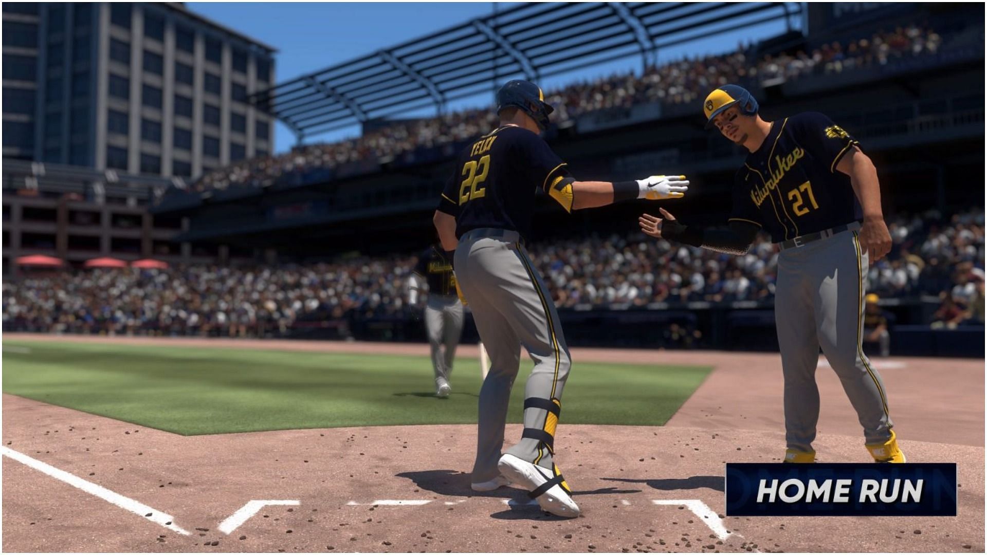 MLB The Show 22 offers a lot of realistic things like stealing a base (Image via Sony)