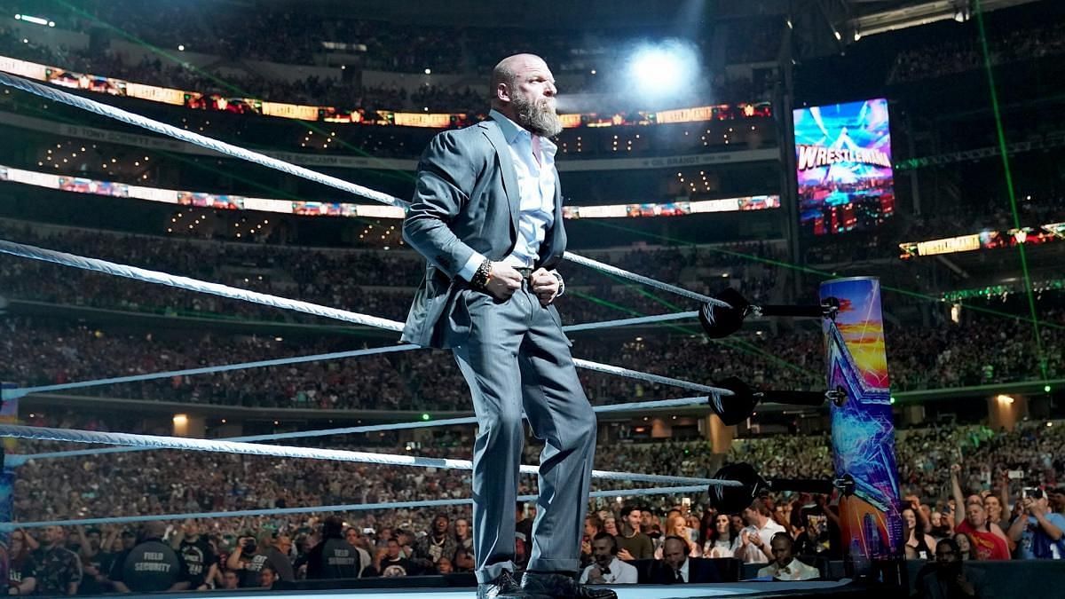 Triple H made a special appearance at WrestleMania 38.
