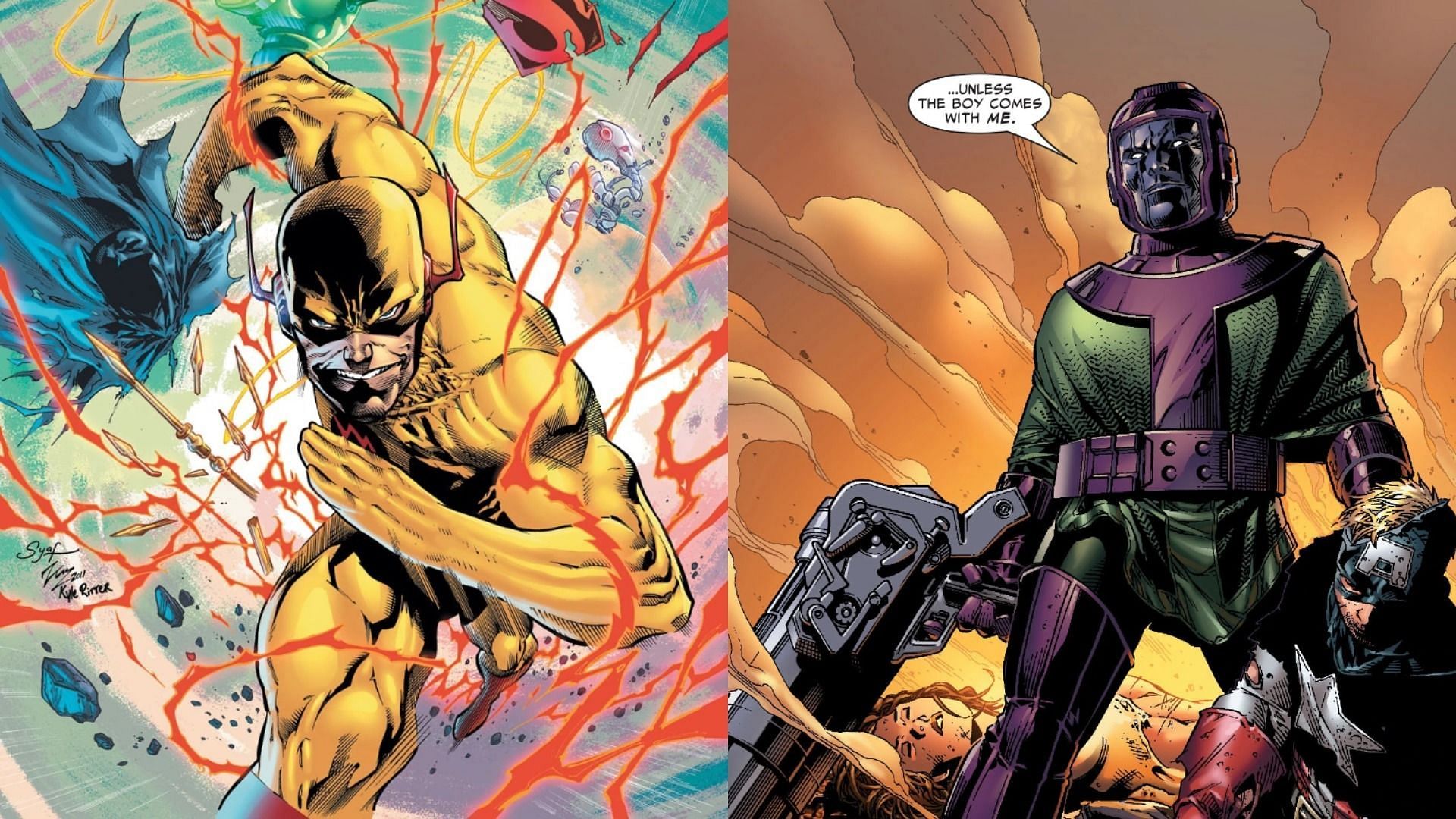 Comic book superheroes with time-traveling abilities (Image via DC/Marvel)