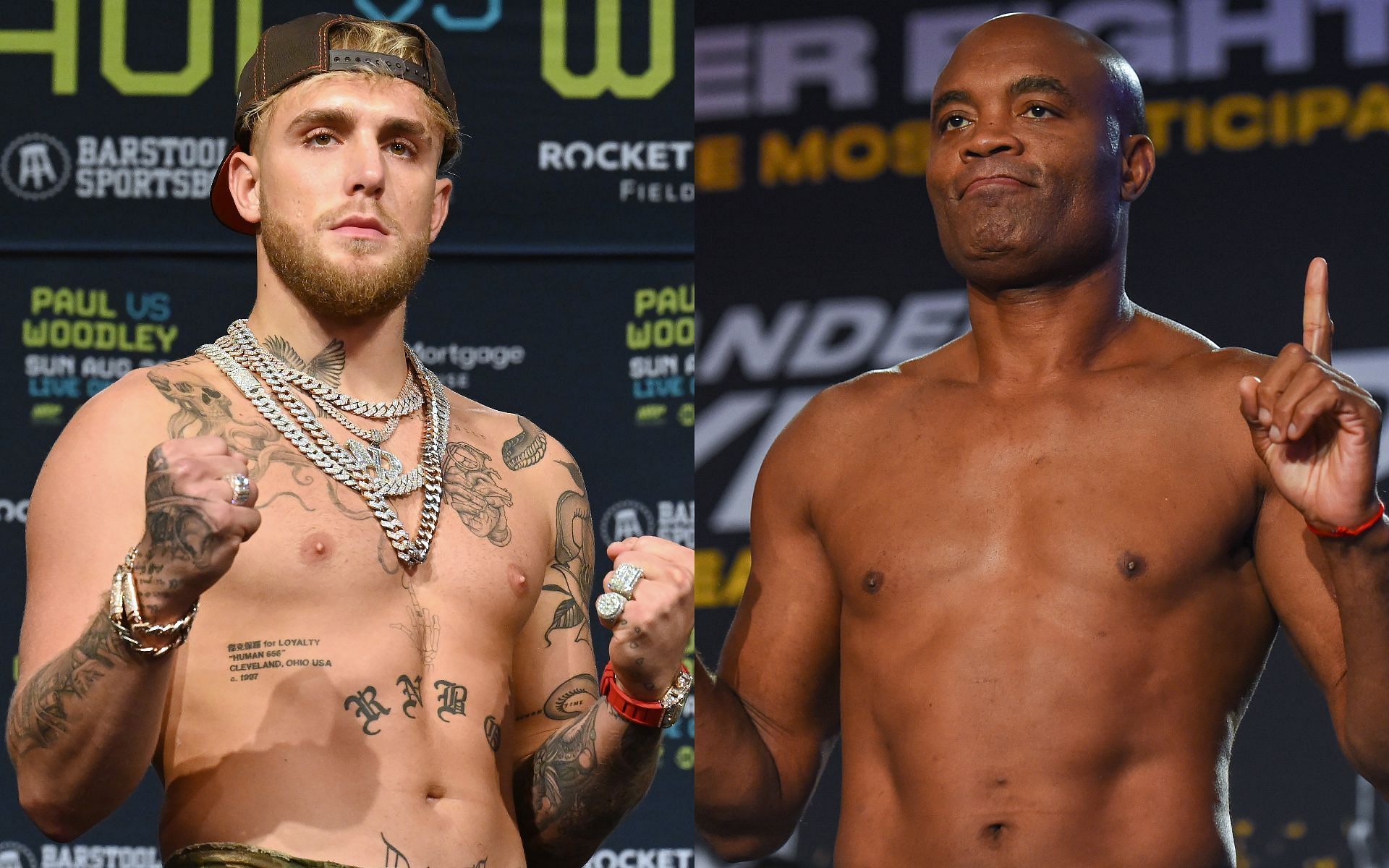 Jake Paul and Anderson Silva (Images via Getty)