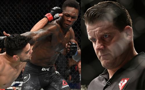 Gastelum vs. Adesanya (left); Marc Goddard (right)