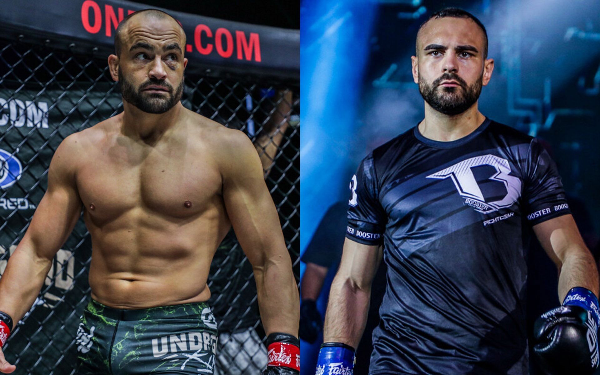 Arian Sadikovic (R) wants a special rules fight against Eddie Alvarez (L) in the future. | [Photos: ONE Championship]