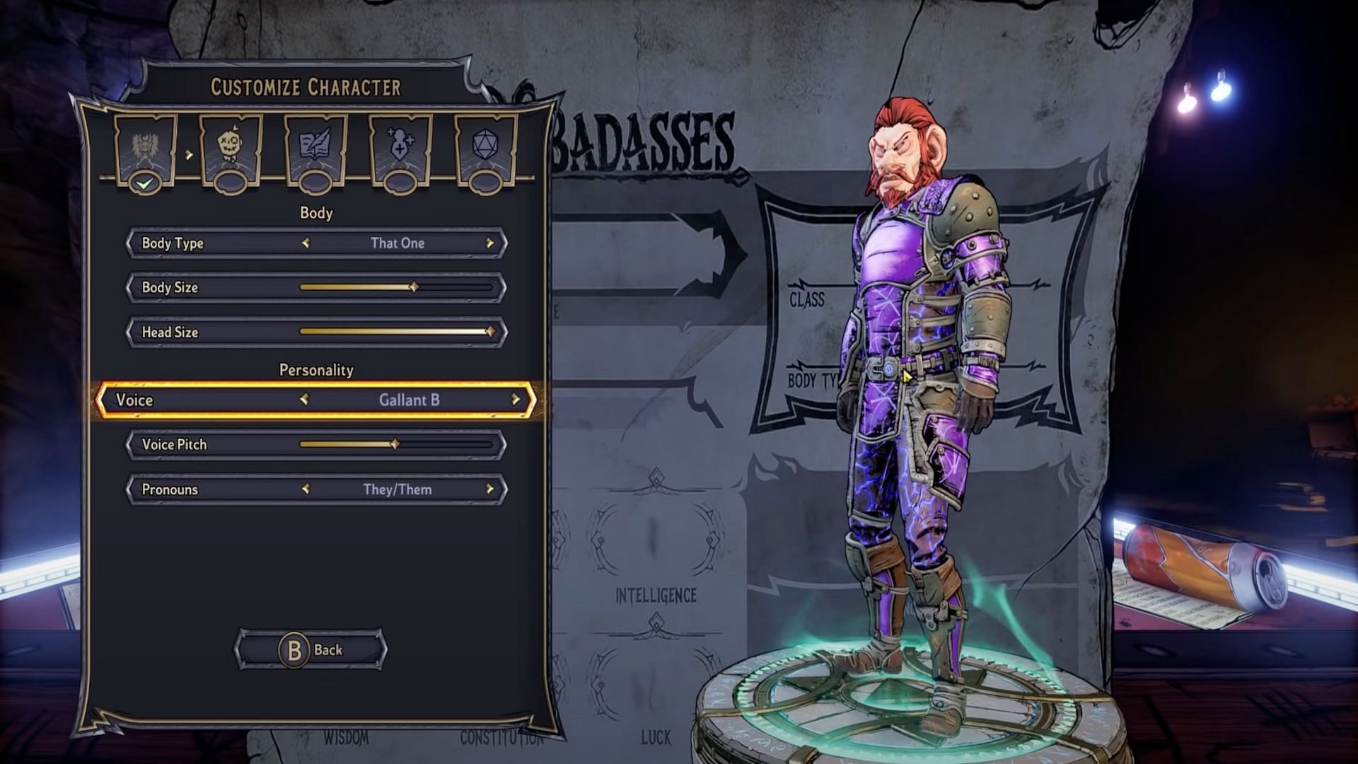 Tiny Tina&#039;s Wonderlands players can customize their characters in different ways (Image via Moxsy/YouTube)