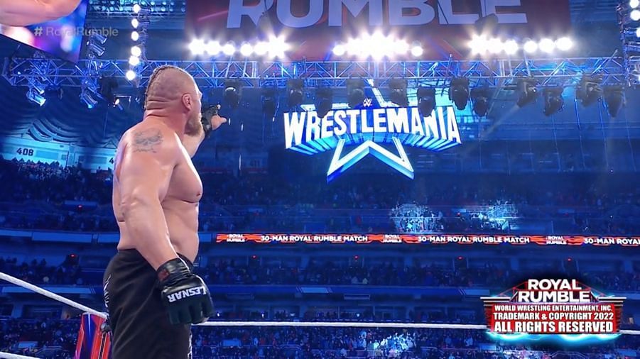 Lesnar won the Royal Rumble in 2022
