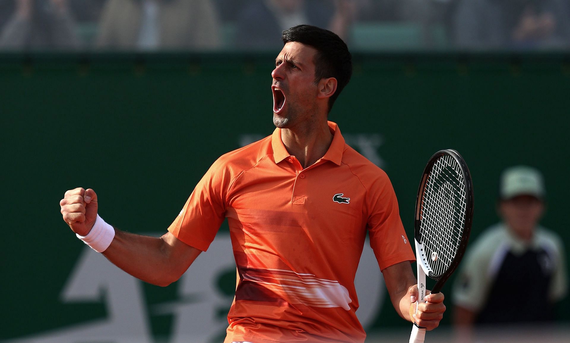Novak Djokovic trailed by a set and a break for the second match in a row in the Serbia Open