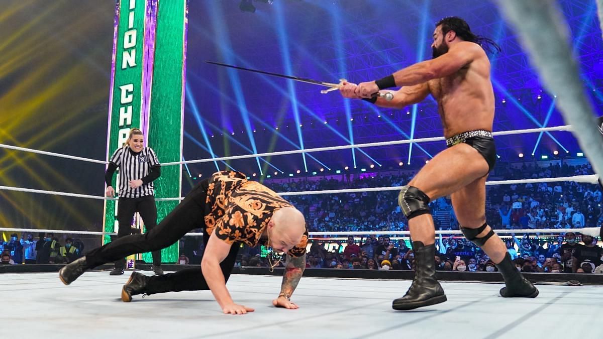 Drew McIntyre faced Happy Corbin at WrestleMania 38