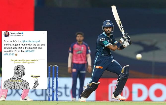 "MI definitely lost a diamond" - Twitter hails Hardik Pandya for his captain's knock in GT vs RR clash