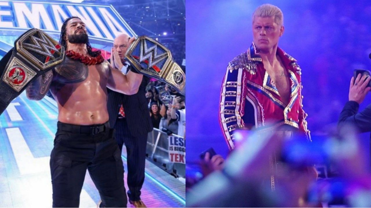 अनडिस्प्यूटेड WWE यूनिवर्सल चैंपियन रोमन रेंस और कोडी रोड्स