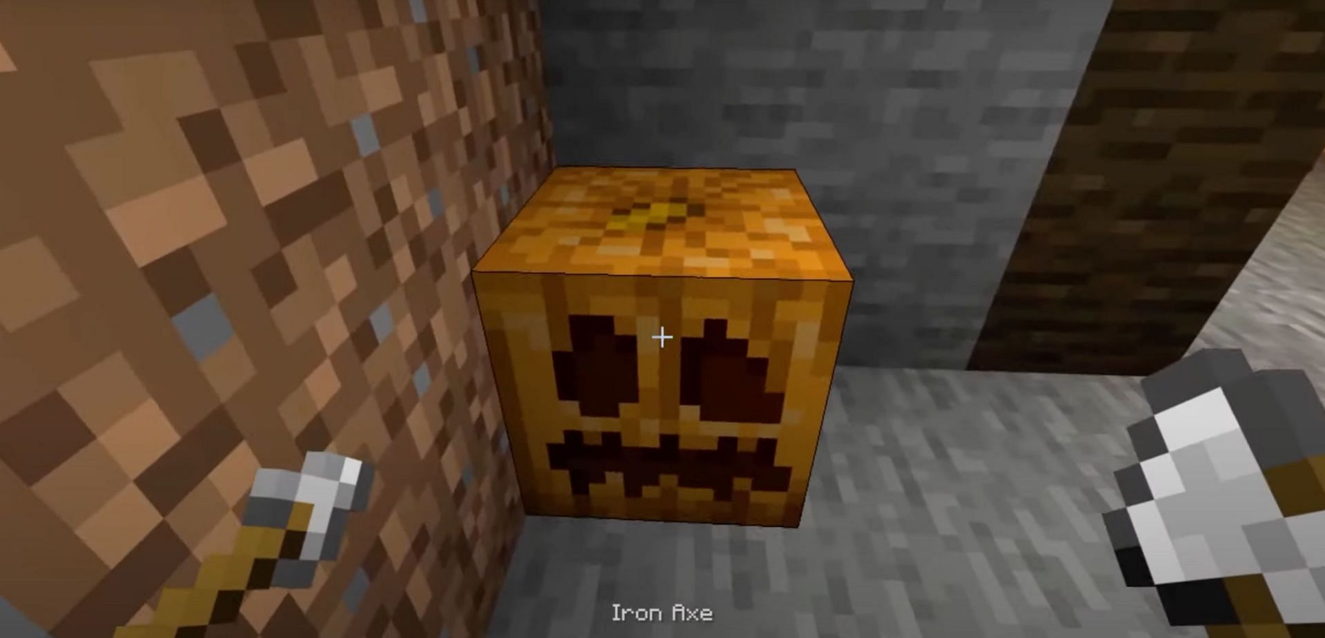 Players can use carved pumpkins for a variety of items in Minecraft (Image via VIPmanYT/YouTube)