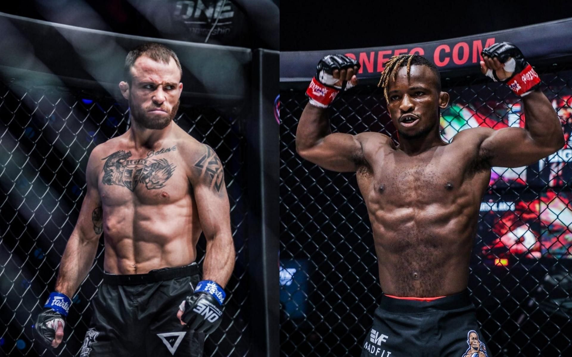 Jarred Brooks (left) will face Bokang Masunyane (right) on April 22nd at ONE: Eersel vs. Sadikovic. (Images courtesy of ONE Championship)