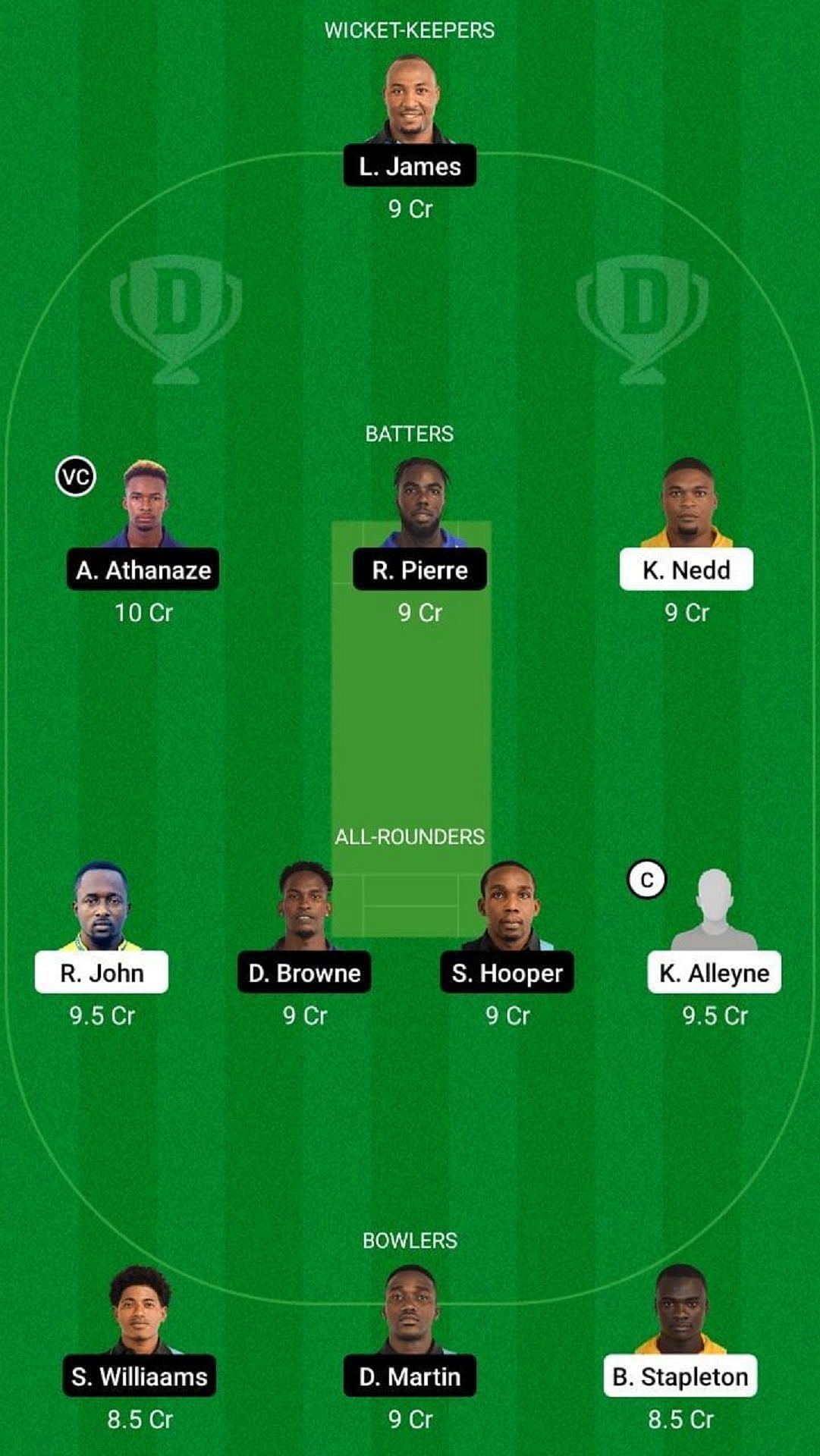 SPB vs DVE Dream11 Fantasy Suggestion #1