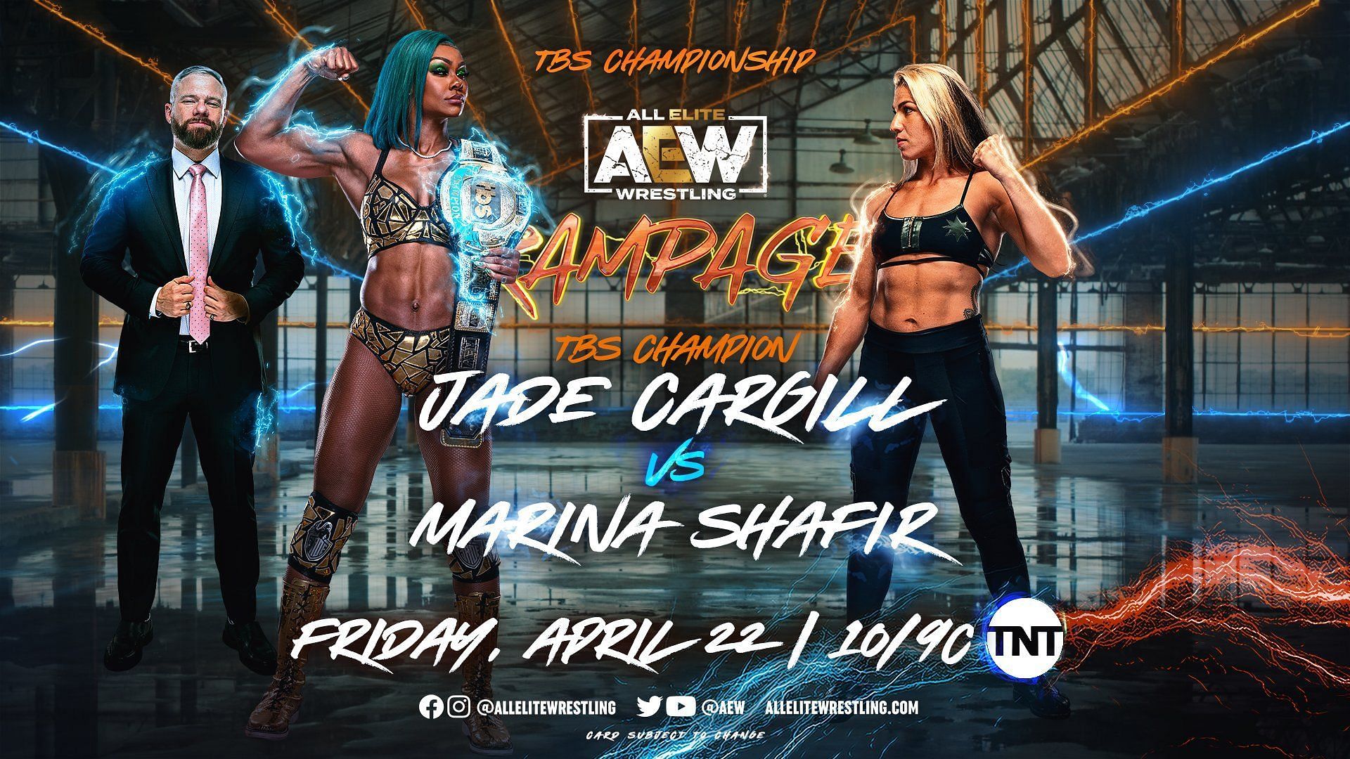 TBS Champion Jade Cargill will battle Marina Shafir