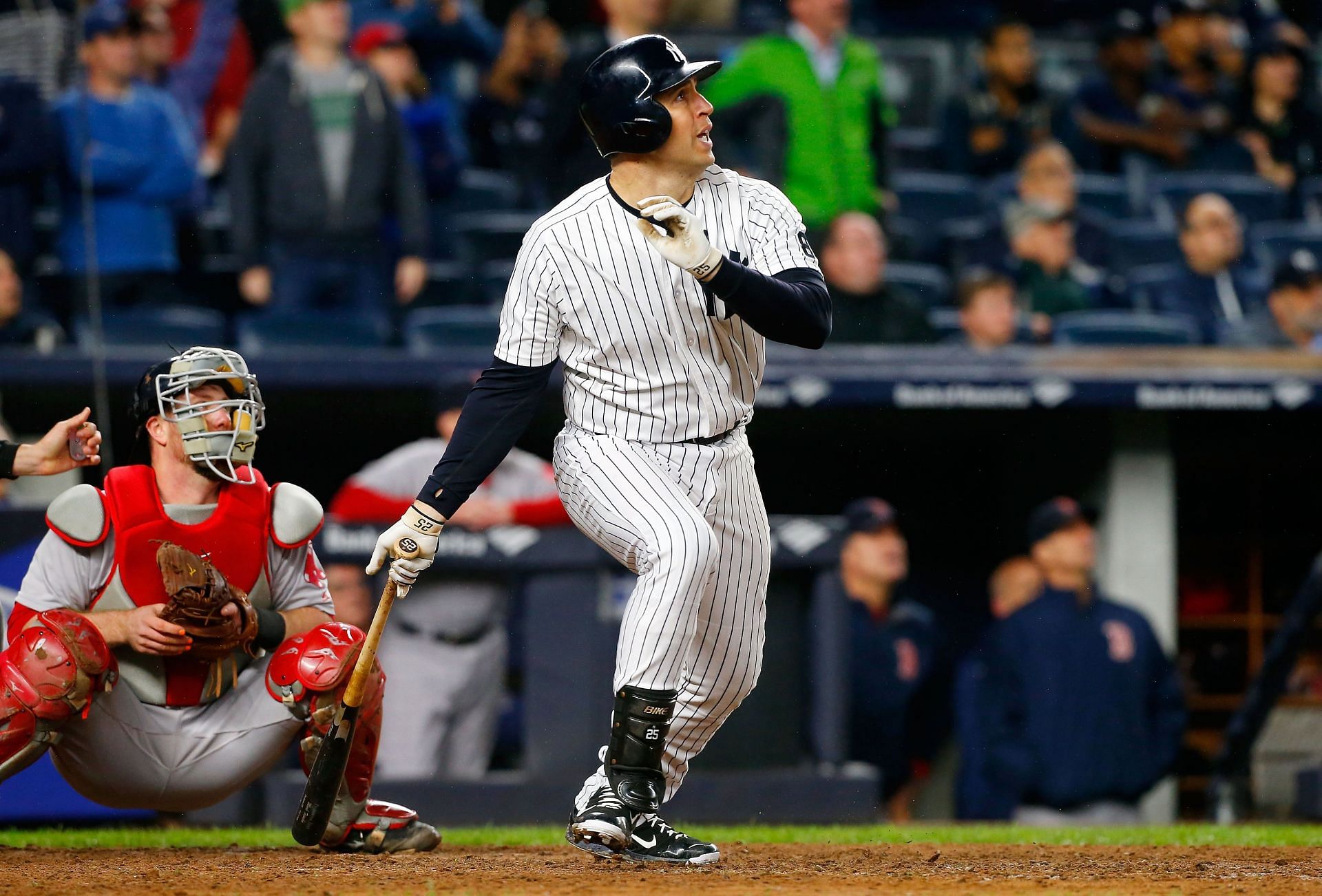 Mark Teixeira in the famous pinstripes