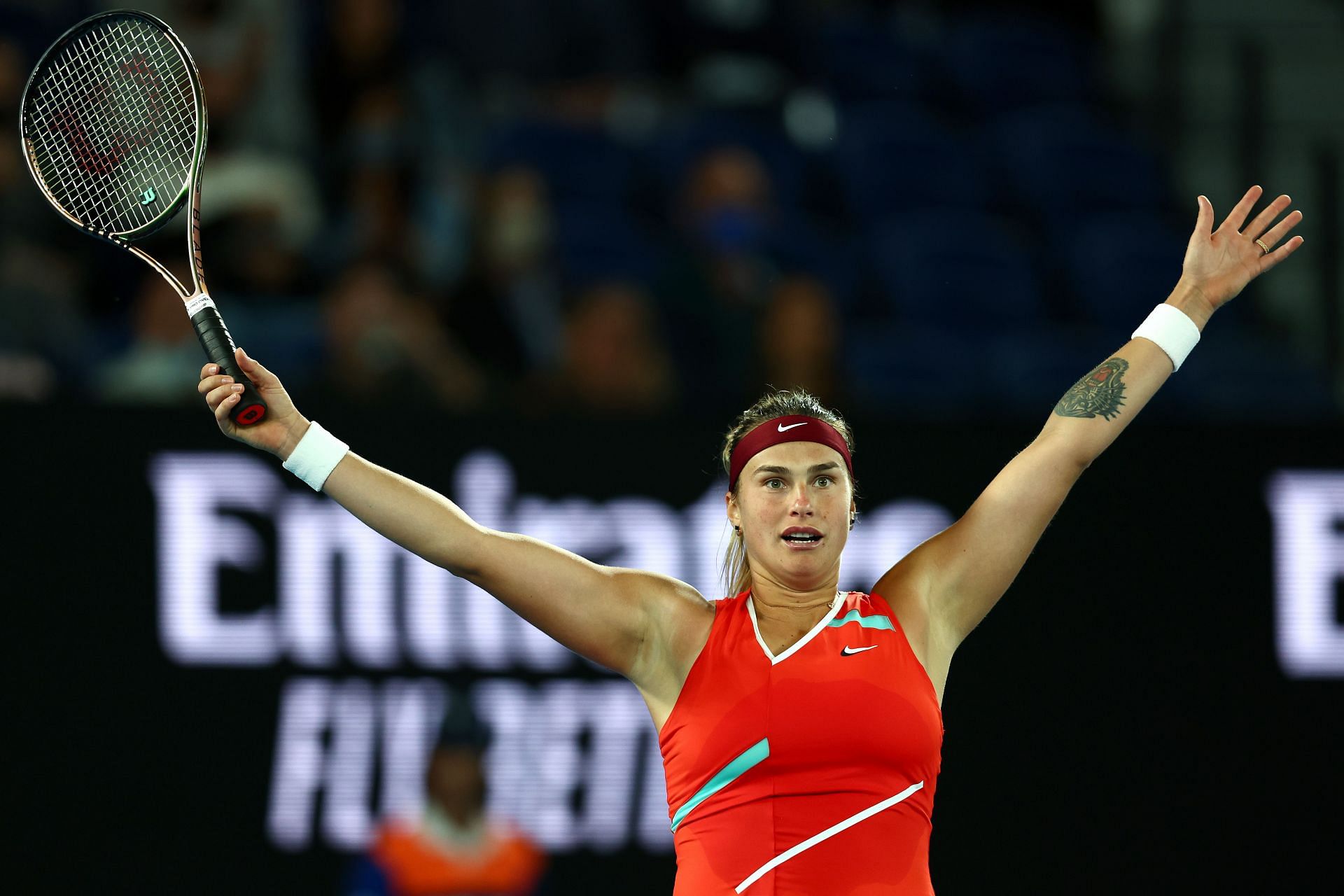 Aryna Sabalenka at the 2022 Australian Open