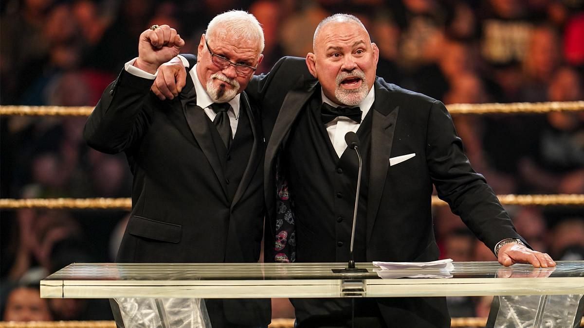 The Steiner Brothers during the Hall of Fame Ceremony