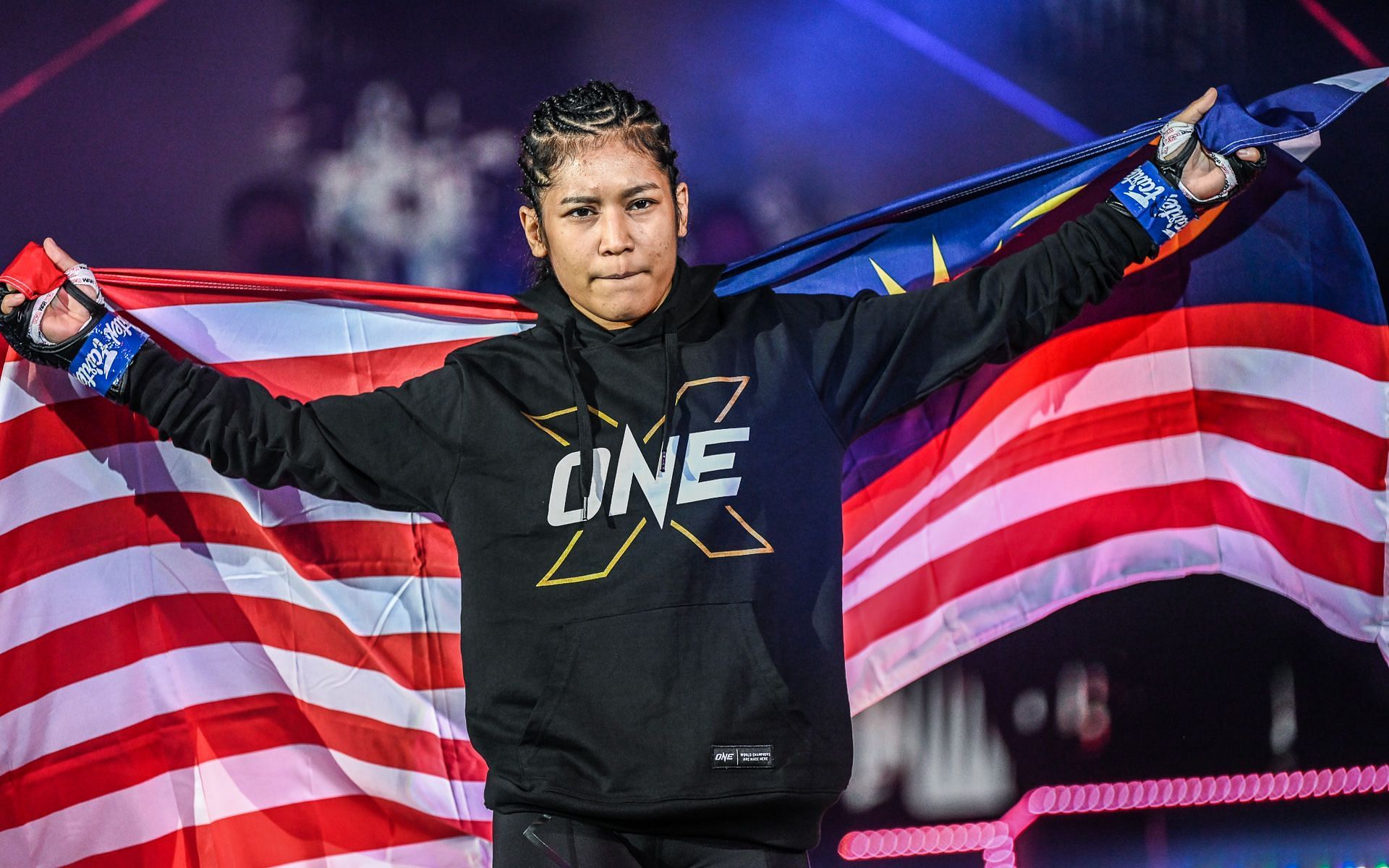 Jihin Radzuan reveals that she will represent Malaysia in the 2022 Southeast Asian Games in the kickboxing competition. [Photo ONE Championship]