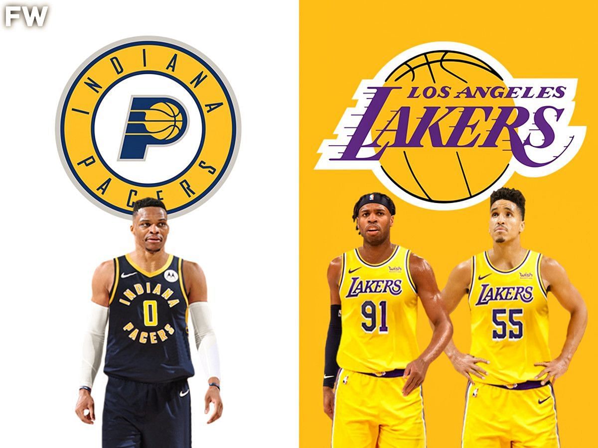 One of the LA Lakers&#039; reported solutions to the Westbrook problem is shipping him to the Indiana Pacers for Buddy Hield and Malcom Brogdon. [Photo: Fadeaway World]