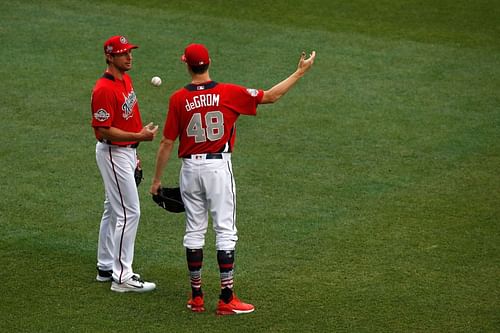 Max Scherzer and Jacob deGrom are in the running for the award