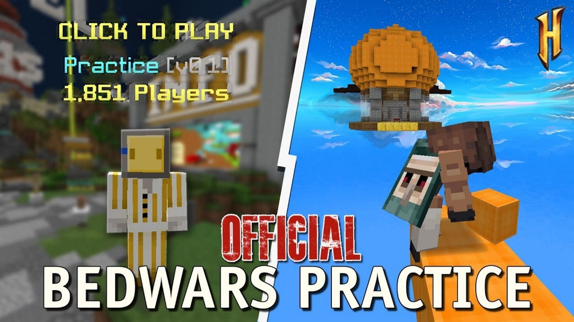 Hypixel provides just about every practice venue players might need (Image via DivinePegasi/Youtube)