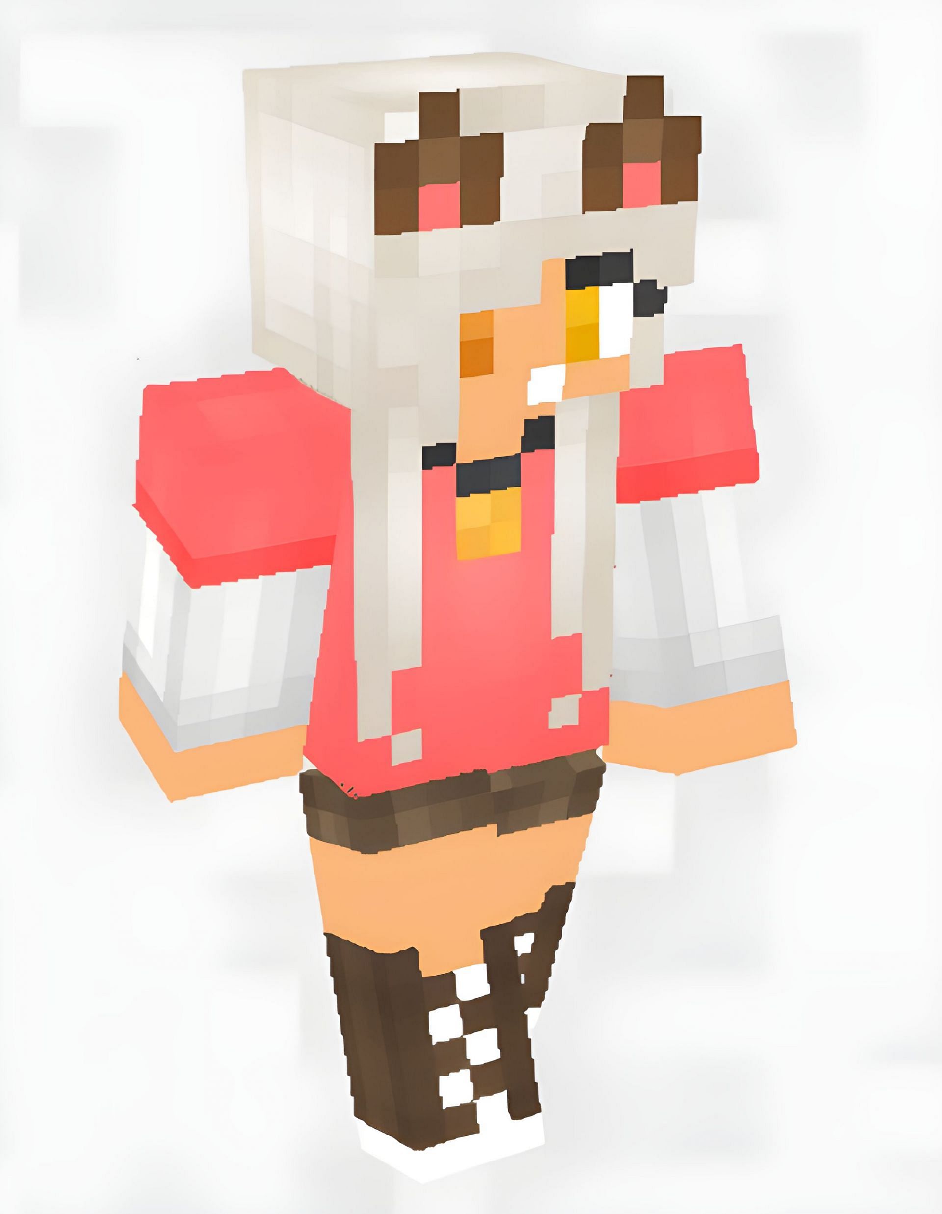 The Pink Girl Shirt Skin (Image via SkinsMC)