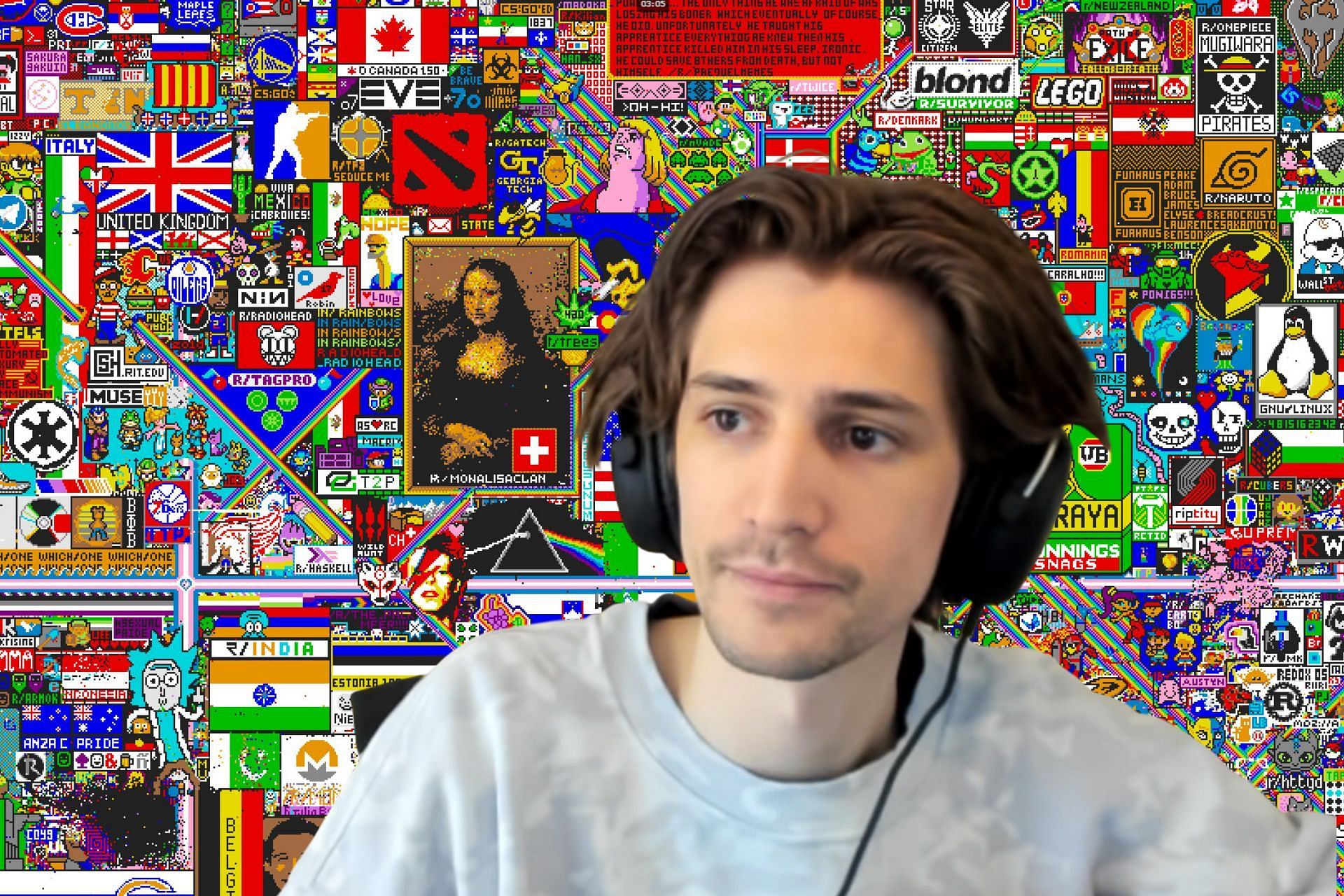 Twitch streamer xQc was left out of words after mods ban his picture (Images via Sportskeeda)