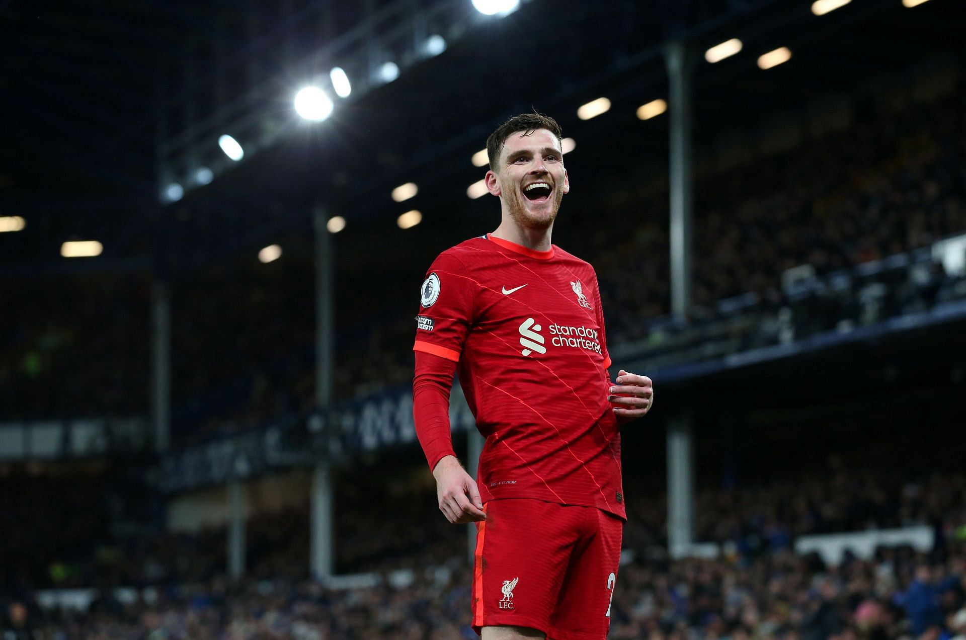 Left-back Andrew Robertson. (Photo by Alex Livesey/Getty Images)