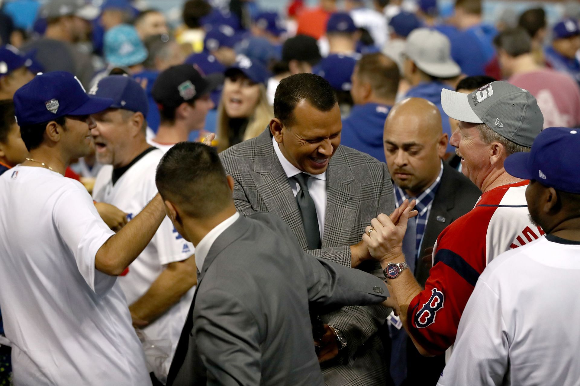 A-Rod at the World Series - Boston Red Sox v Los Angeles Dodgers - Game Four