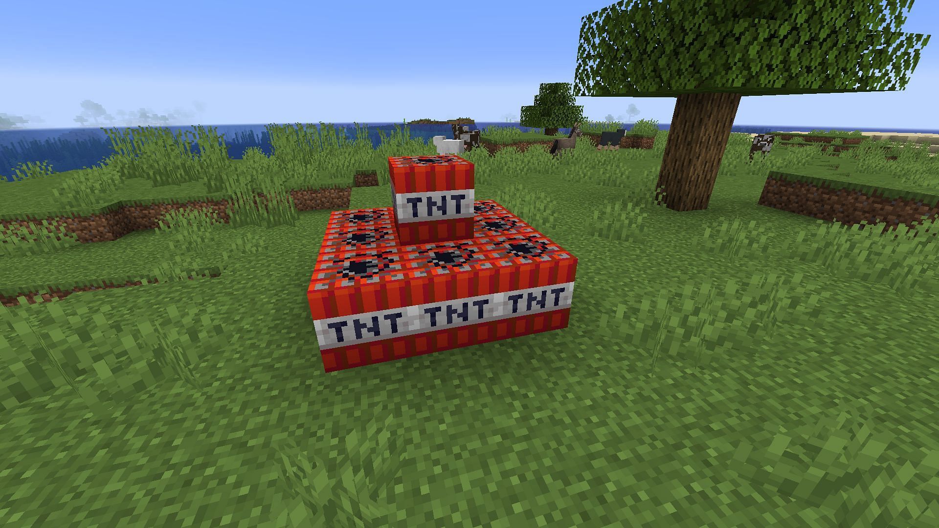 A stack of TNT (Image via Minecraft)
