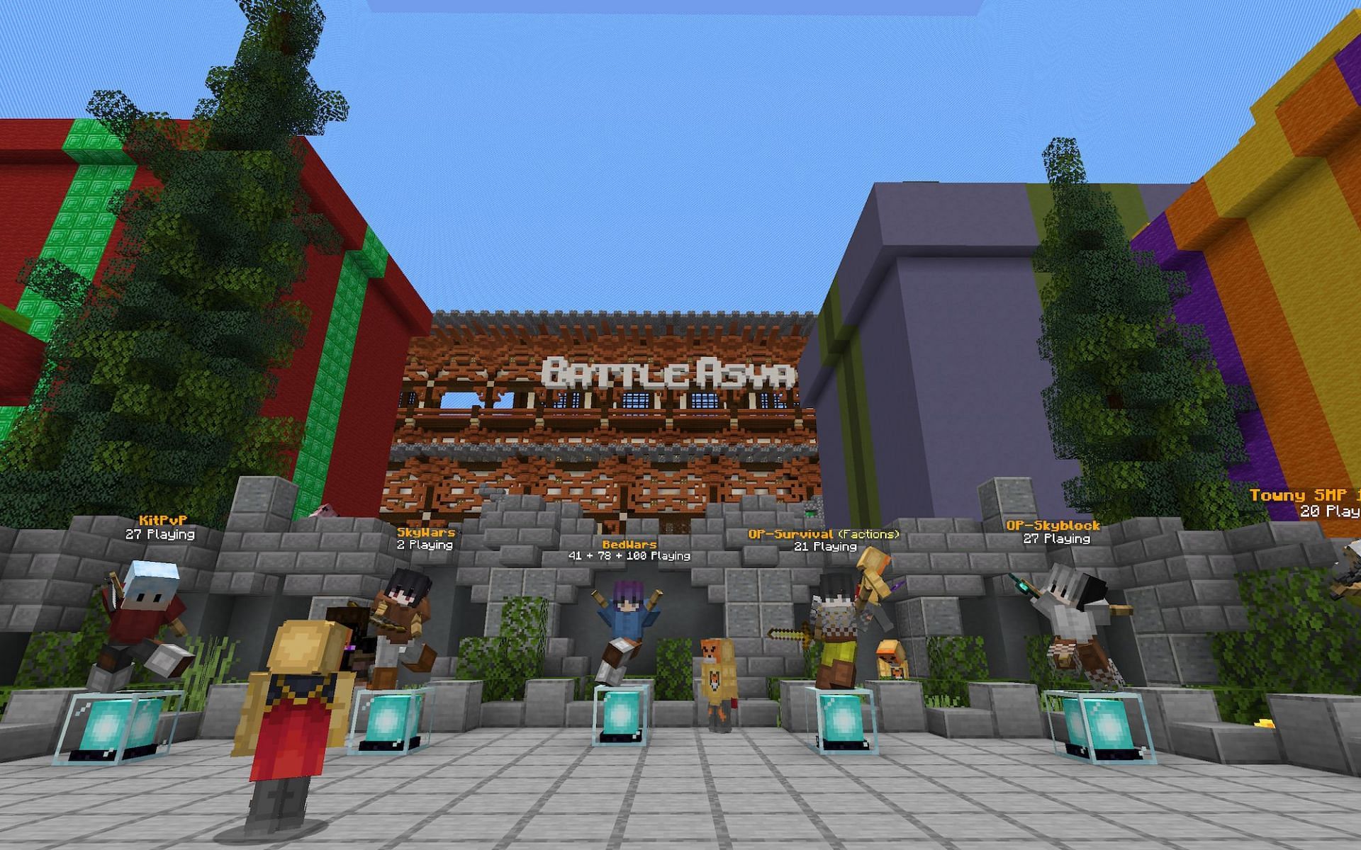 Battle Aysa lobby (Image via Minecraft)