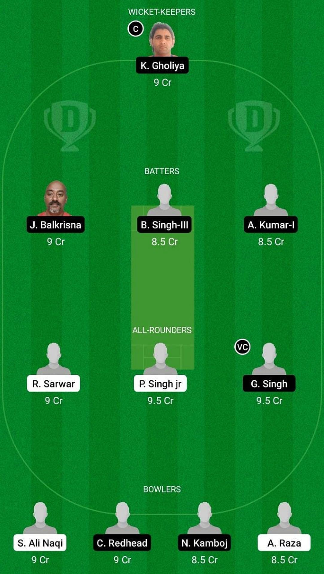 PNJ vs CK Dream11 Fantasy Suggestion #2