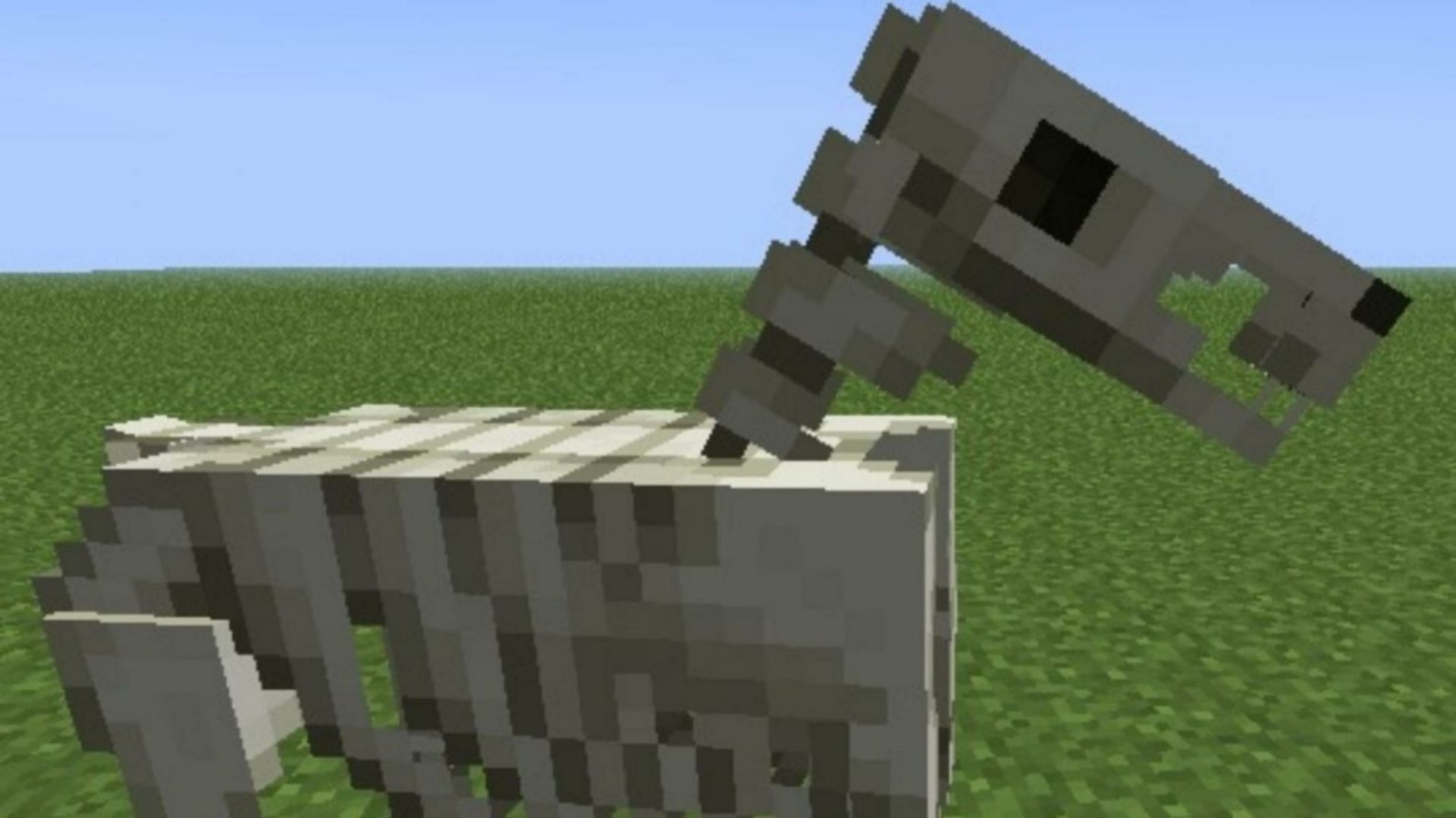 A rider-less skeleton horse (Image via Mojang)