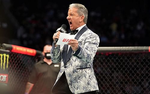 Bruce Buffer at a UFC event [Image credits: Getty Images]