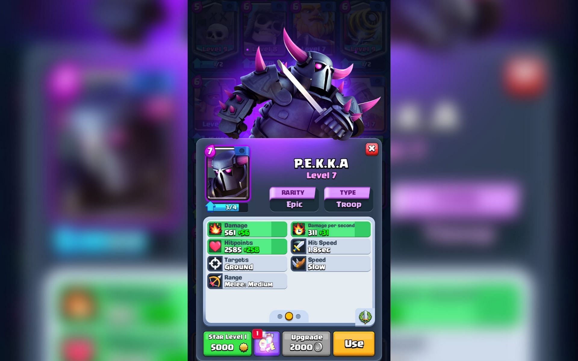 Pekka in Clash Royale (Image via Sportskeeda)