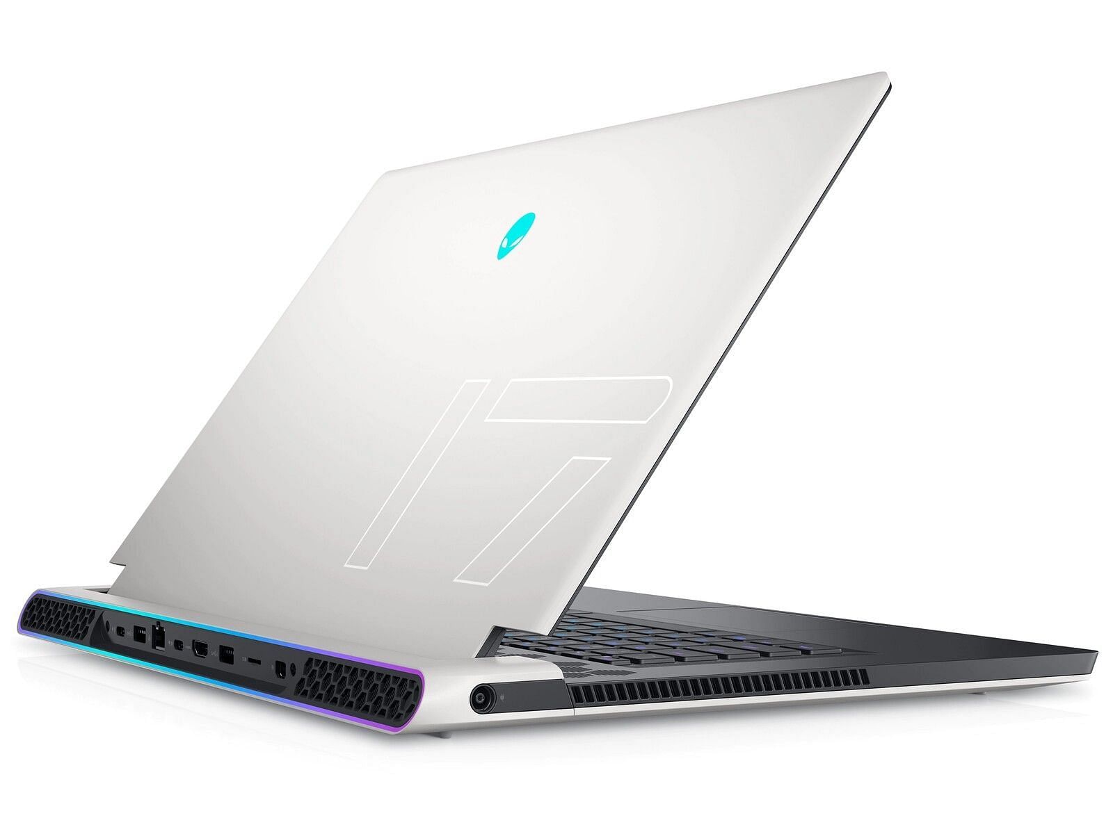 The Alienware X17 R2 has the &#039;gamer&#039; design (Image via Dell)