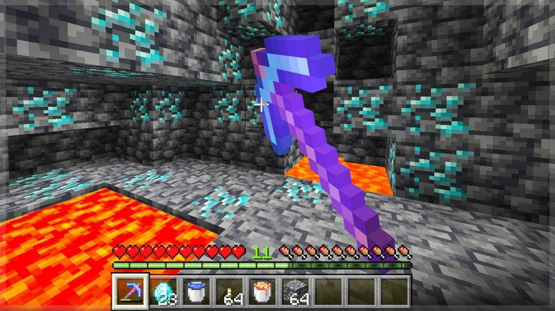 Finding and obtaining diamonds is a time-tested process (Image via ECKOSOLDIER/Youtube)