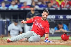 Right fielder Bryce Harper completes 10 years of major league service time, Kayla Harper takes it to Instagram to express her thrill