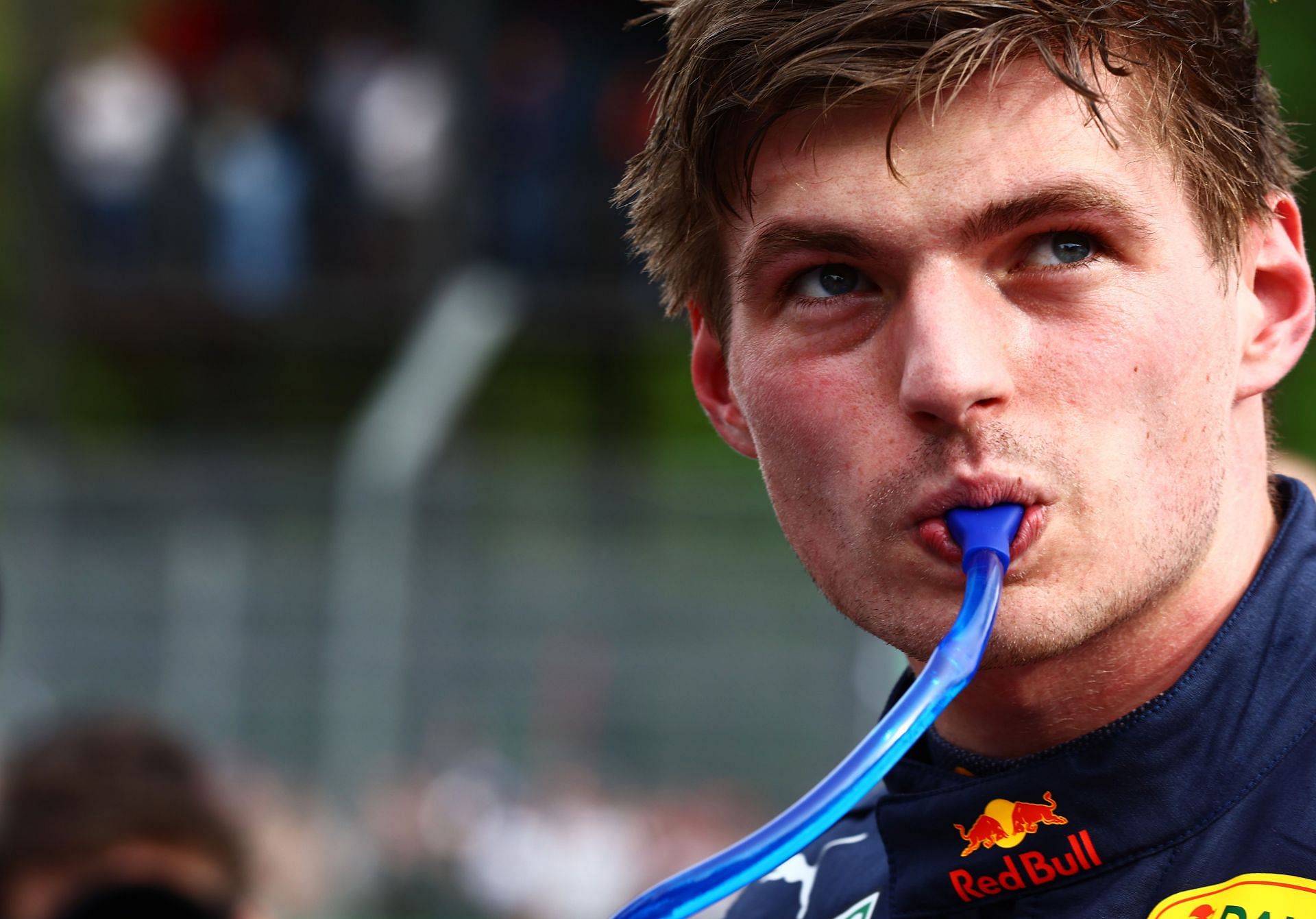 Sprint winner Max Verstappen in parc ferm&eacute; ahead of the F1 Grand Prix of Emilia Romagna (Photo by Mark Thompson/Getty Images)