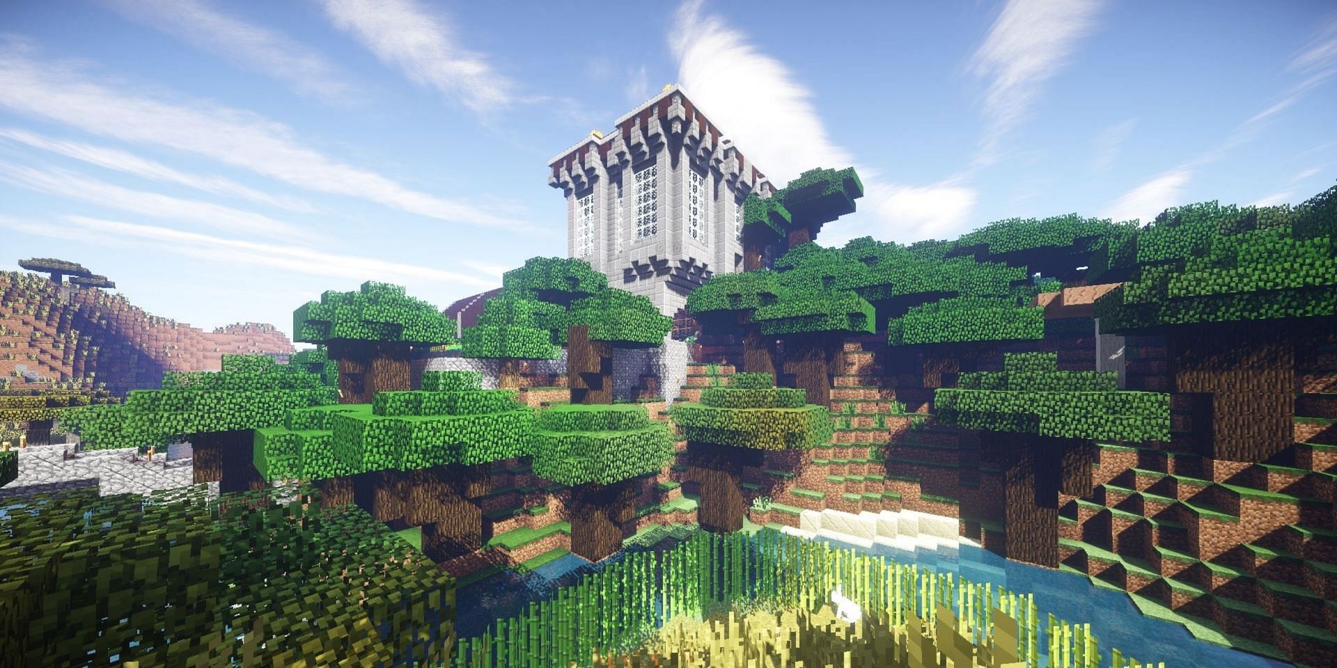 SMP servers allow players to enjoy Minecraft&#039;s survival gameplay together (Image via Mojang)