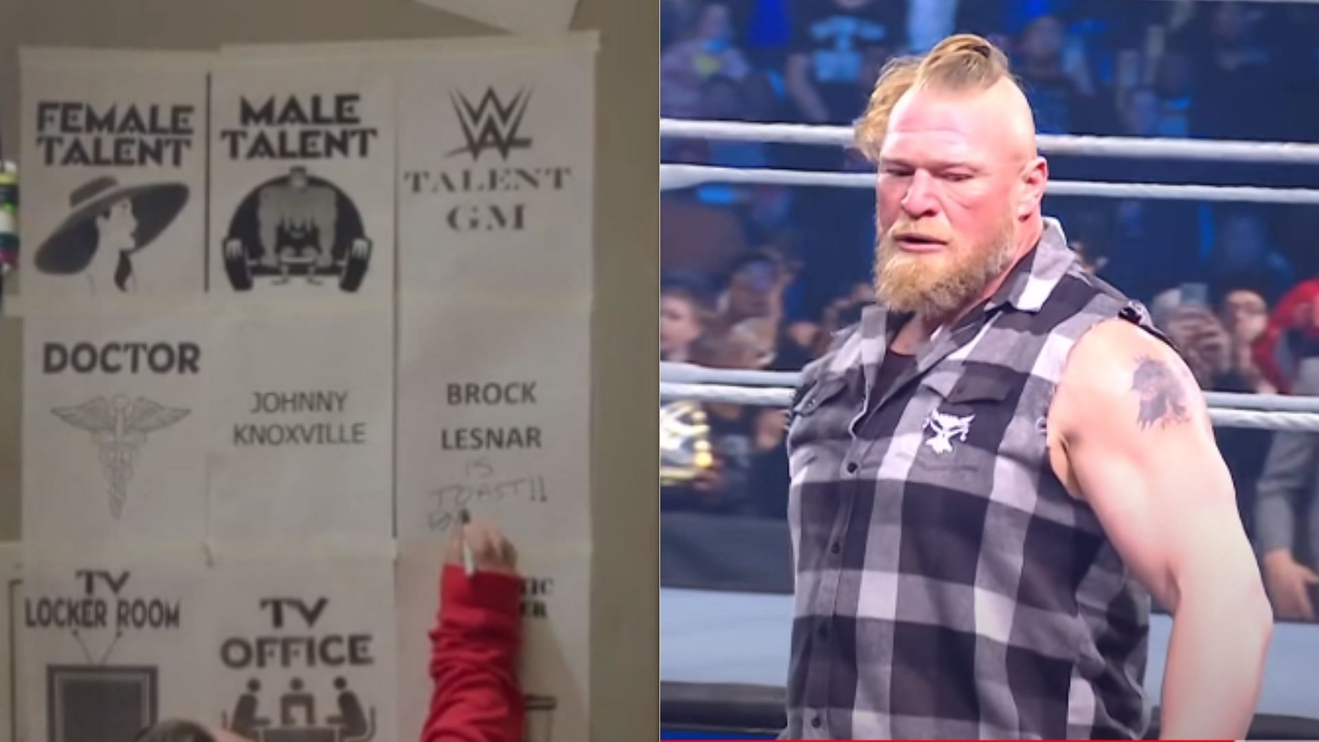 Brock Lesnar has his own WWE locker room