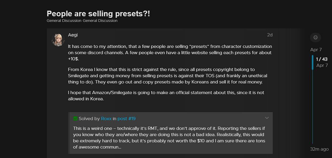 Imagine buying character customization presets: Lost Ark players reportedly engaging in illegal preset sales
