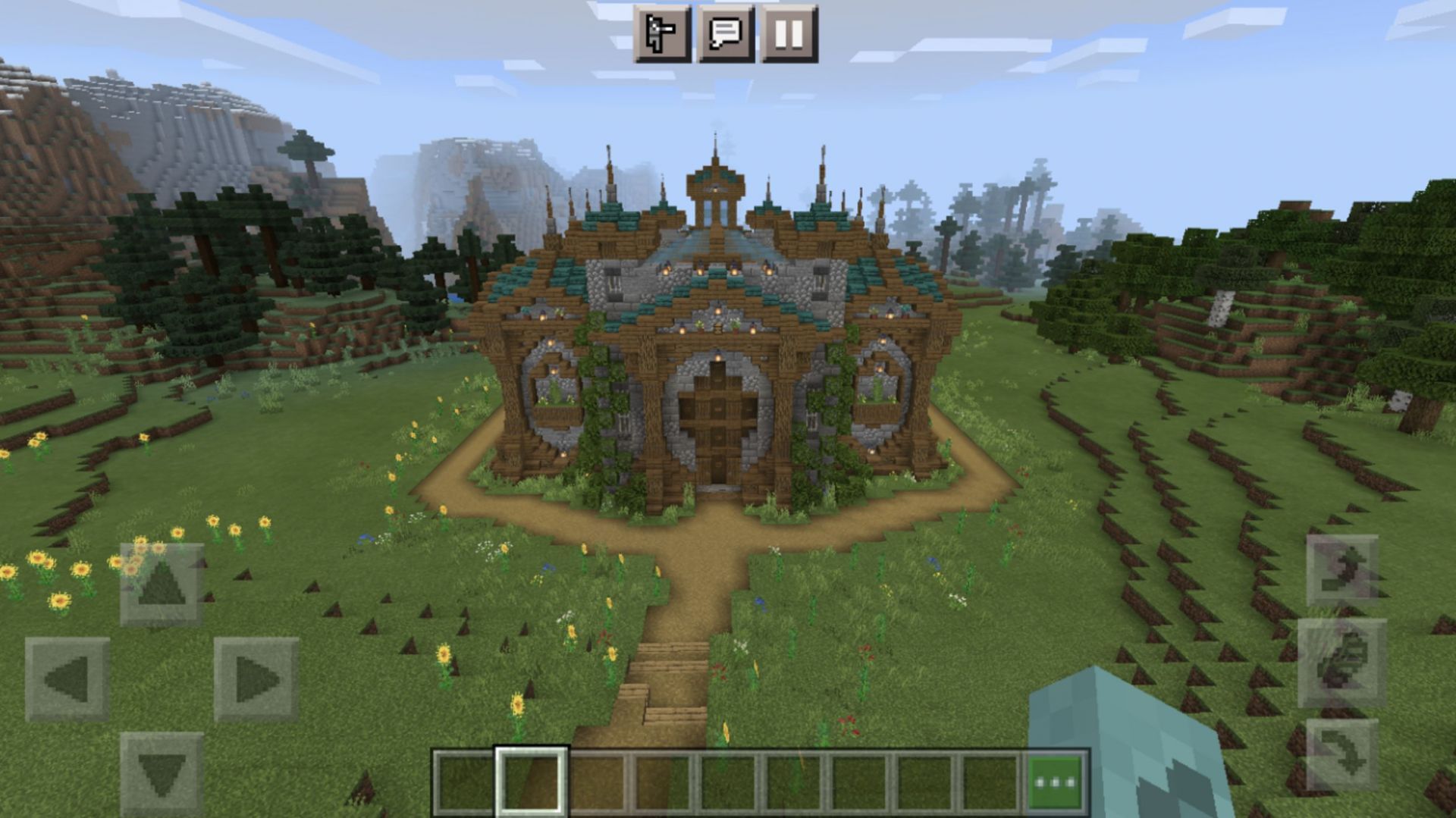 minecraft trade hall design