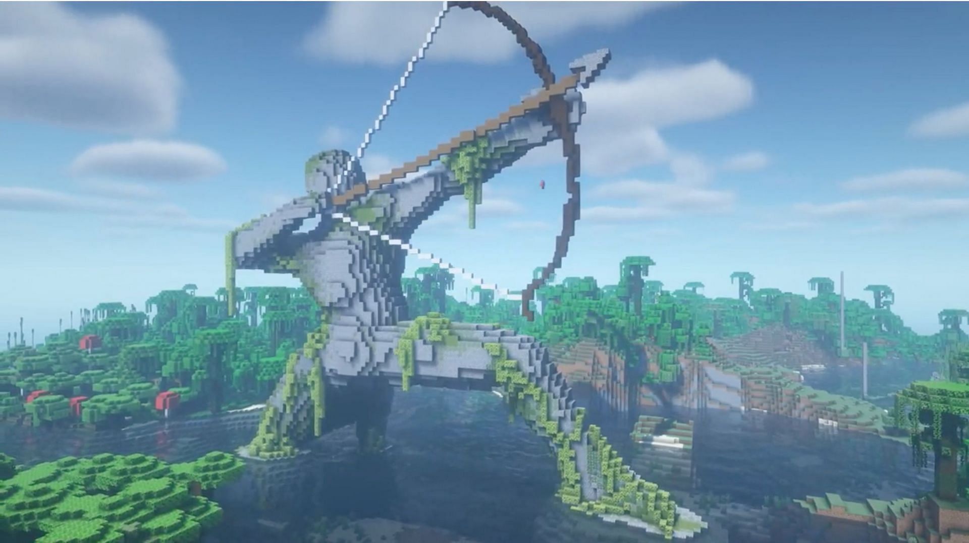 A Reddit user named u/locvox recently posted a video of their ancient archer build to r/Minecraftbuilds (Image via u/locvox/Reddit)