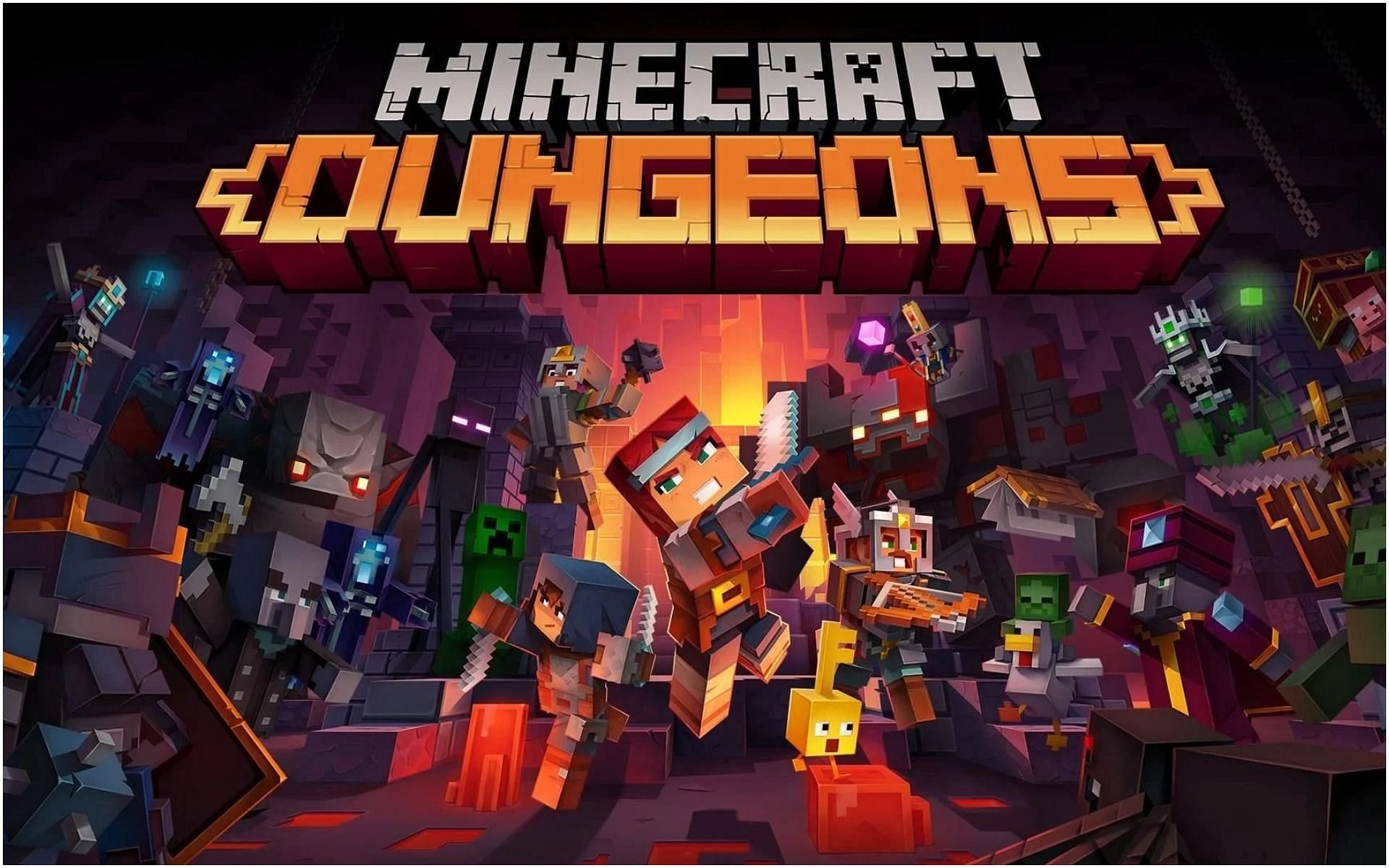 Minecraft Dungeons is a spin-off game (Image via Mojang)