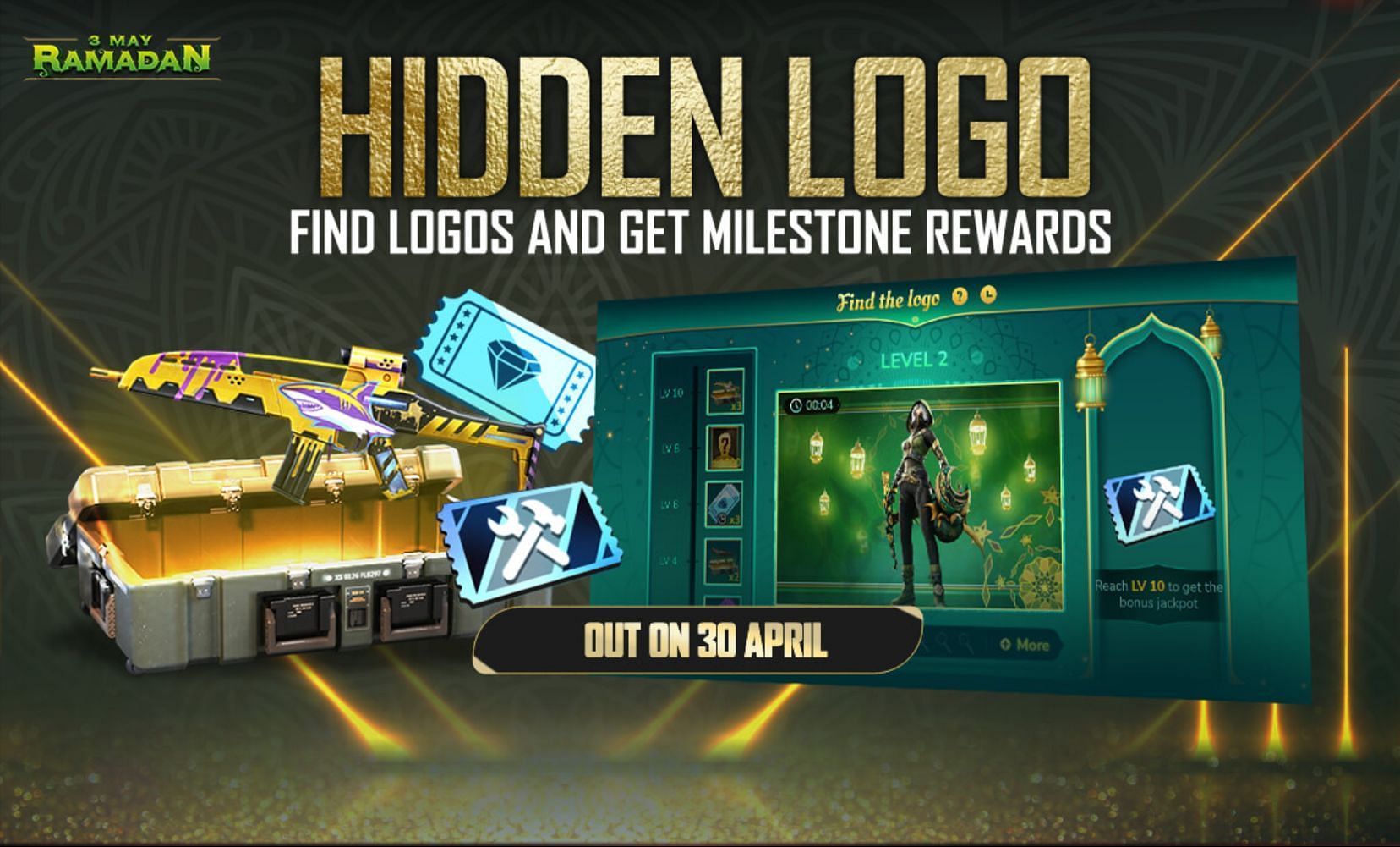 Hidden Logo event features several great rewards (Image via Garena)