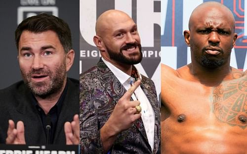 Eddie Hearn, Tyson Fury, and Dillian Whyte