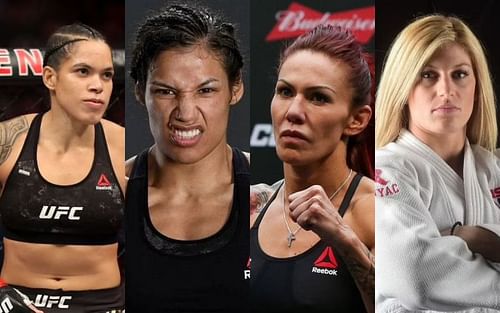 Amanda Nunes, Julianna Pena, Cris Cyborg, and Kayla Harrison